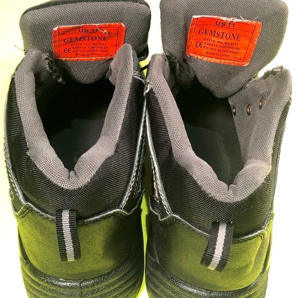 Gemstone black steel toe safety shoe size 11. - Picture 4 of 8